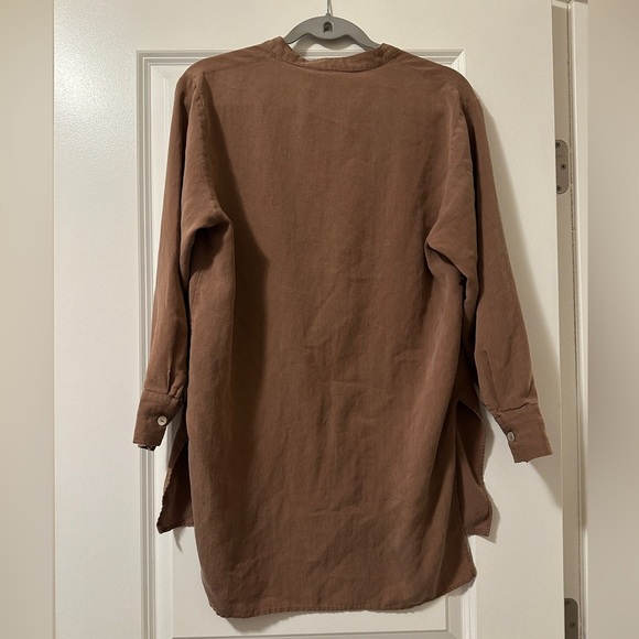 Zara oversized high low Henley neck tunic top| size Small - Picture 2 of 3